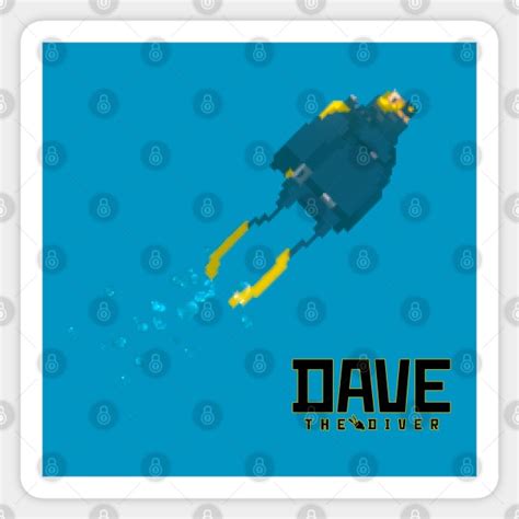 Dave The Diver Fan Art Dave The Diver Sticker Teepublic