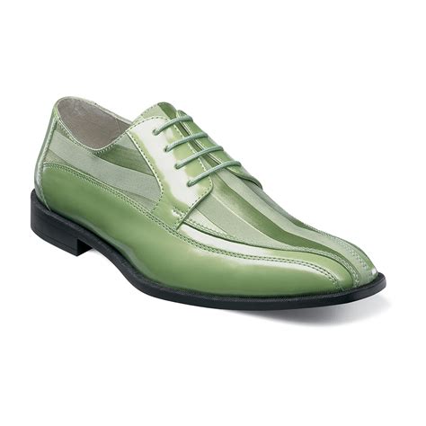 Men S Dress Shoes Mint Green Bike Toe Lace Up Stacy Adams Royalty