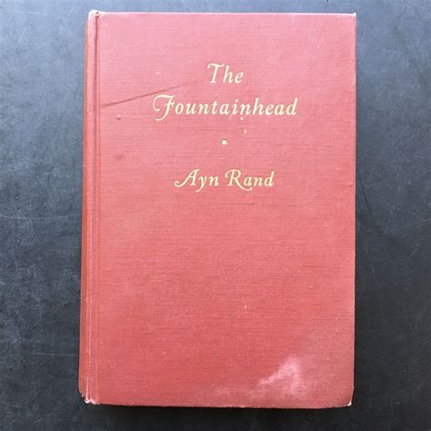 The Fountainhead Vintage Hardcover Book By Ayn Rand 1943 As Is EBay