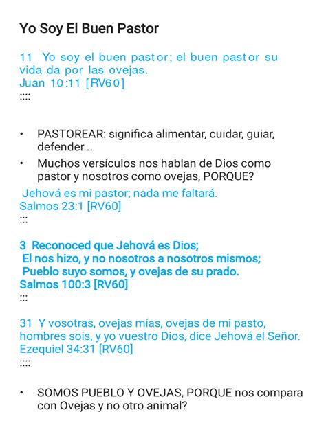 Yo Soy El Buen Pastor | PDF | Contenido bíblico