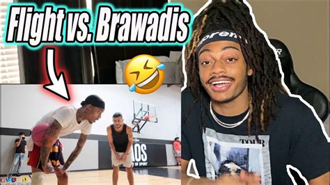 1v1 Against Brawadis Reaction Flight Came Back Youtube