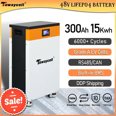 Nieuwe 48V 300ah 15kwh Lifepo4 Batterij Powerwall 310ah Met Rs485 Kan