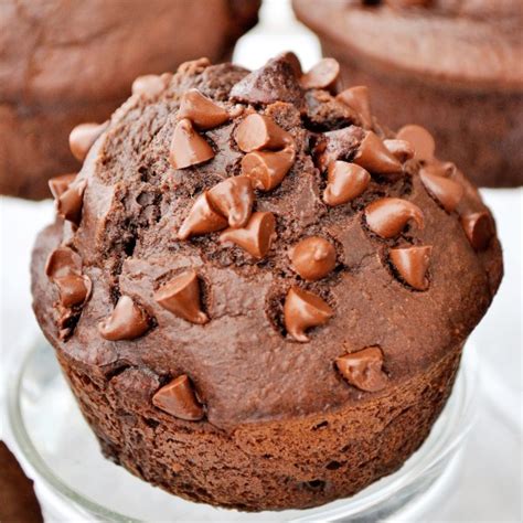 Double Chocolate Chip Muffins Recipe The Sum Of Yum