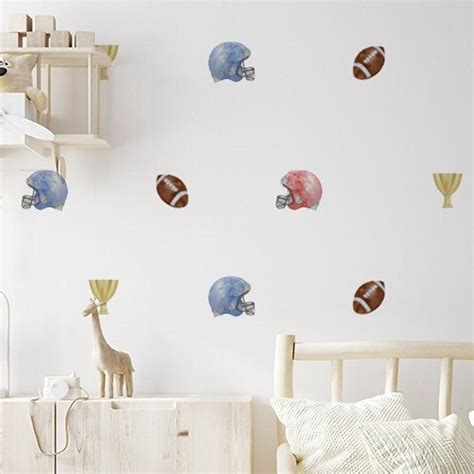 Football Wall Decal - Etsy