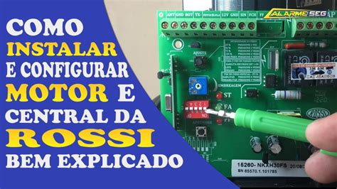 Como Instalar E Configurar Motor E Central Controles Rossi Central