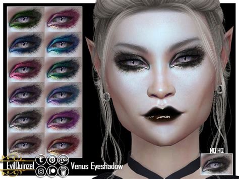 Sims Venus Eyeshadow By Evilquinzel Eyeshadow In Colors For A