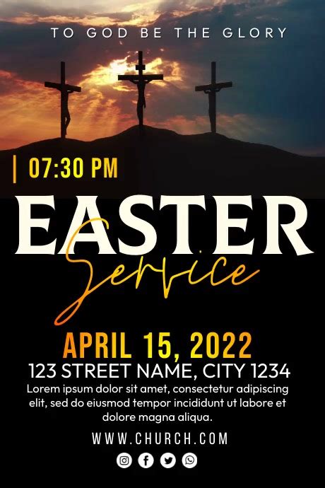 Easter Sunday Ads Template Postermywall