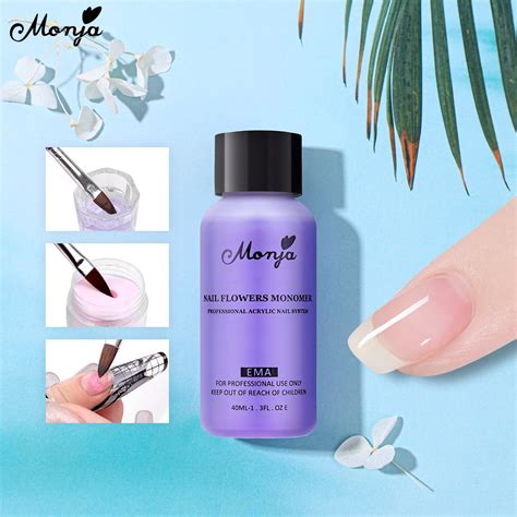 Monja Ml Acrylic Liquid Monomer Polymer Crystal Liquid Nail Extension