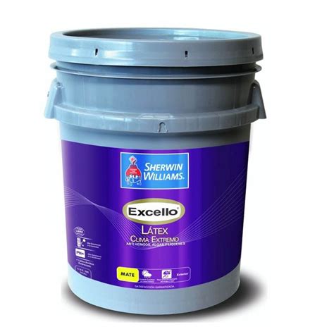 Pintura lÁtex mate blanco excello latex clima extremo 5 gl b2wsa1 5