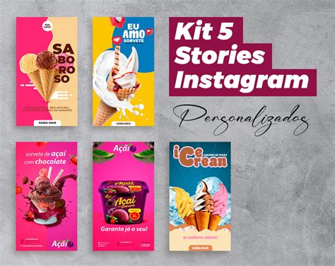 Promoção Arte Stories Instagram para Sorveteria Elo7