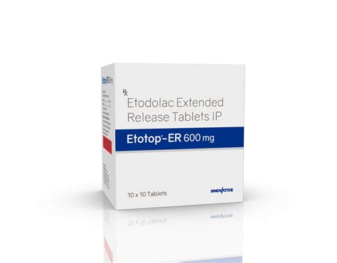 Etotop Er Mg Tablets Supplier In India Innovative Pharma