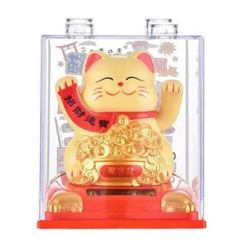 Jual Cm Kucing Hoki Lucky Cat Block Solar Dashboard Mobil Maneki