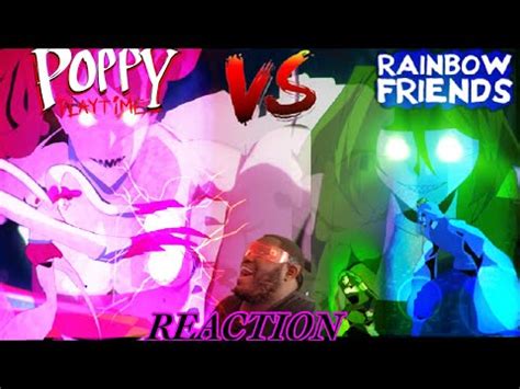 Poppy Playtime Vs Rainbow Friends Pol Fnf Anime Reaction Video