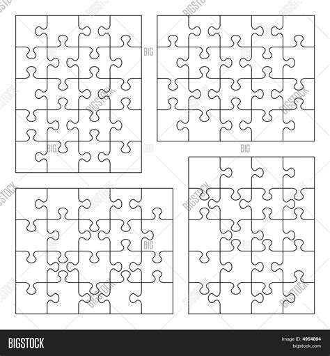 Printable Blank Jigsaw Puzzle