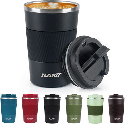 Tlater Travel Mug Insulated Coffee Cup With Leakproof Lids Reusable