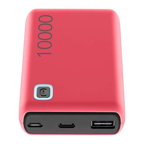 Cellular Line Essence Power Bank 10000mAh 12W με Θύρα USB A Ροζ