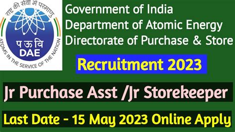 Department Of Atomic Energy Mumbai Centre Recruitment Out Central Govt