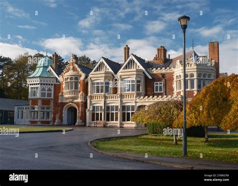 The Exterior Of Bletchley Park Mansion Famous For The Home Of The Code