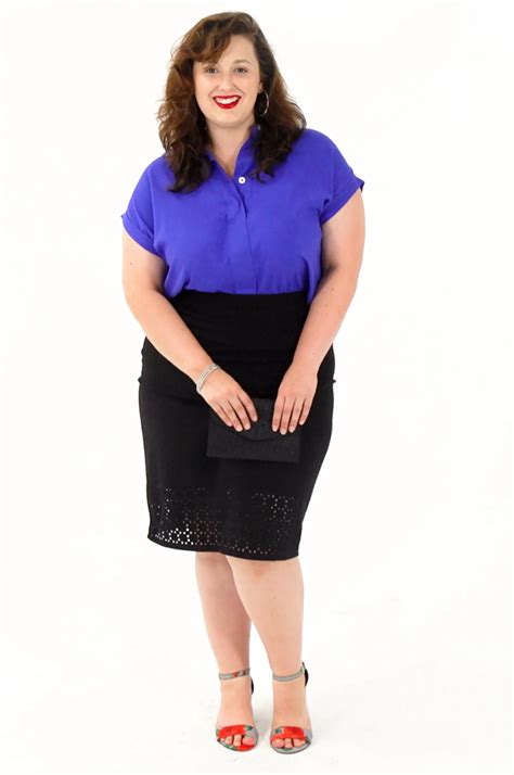 Tips For Dressing Stylishly In A Plus Size Pencil Skirt Shunvogue