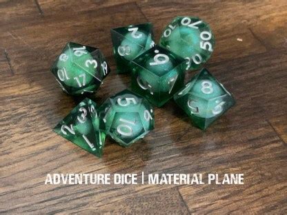 material plane premium resin dice set adventure dice
