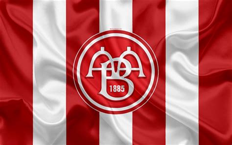 Download wallpapers Aalborg BK, 4k, Danish football club, emblem, logo ...