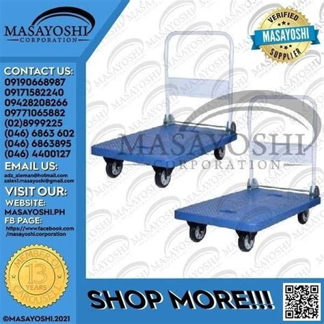 Warehouse Trolley | Push Cart Plastic Platform | Leverage Equipment on ...