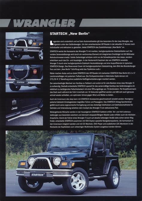 Jeep Wrangler By Startech Brochure