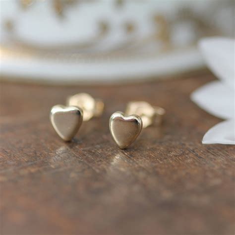 Darcy Gold Slender Heart Earrings Joulberry