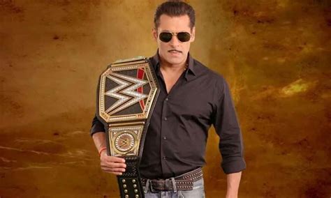 WWE Honoured Salman Khan With Customized Championship Belt