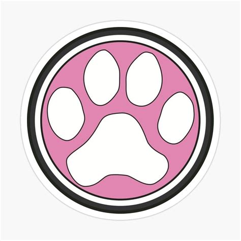 Cute Dog Paw Print Sticker