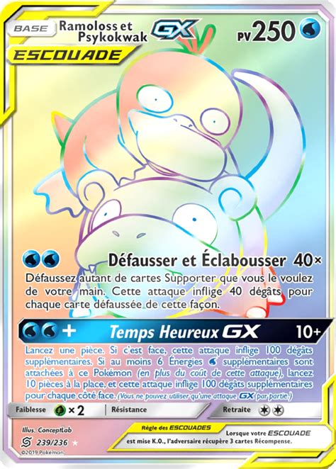 Ramoloss Et Psykokwak GX Soleil Et Lune Harmonie Des Esprits 239