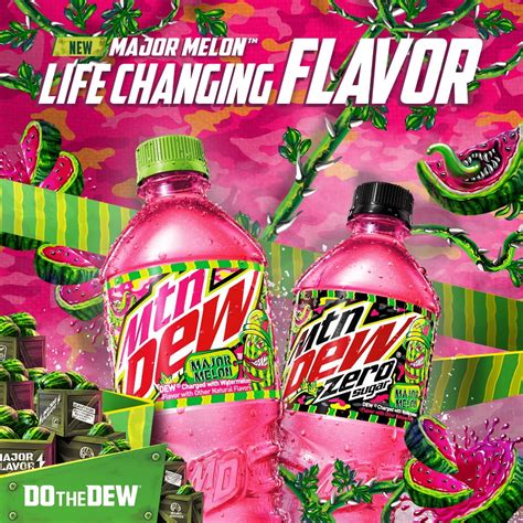 Buy Mtn Dew Major Melon Dew Charged With Watermelon Flavor 169 Fl Oz 6