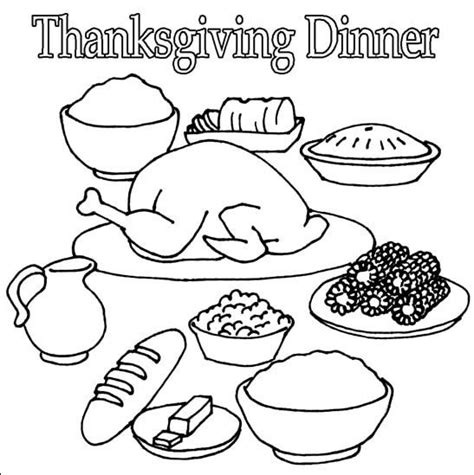 Thanksgiving Food Drawing at PaintingValley.com | Explore collection of ...