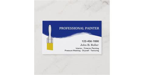 Painter Business Cards Zazzle