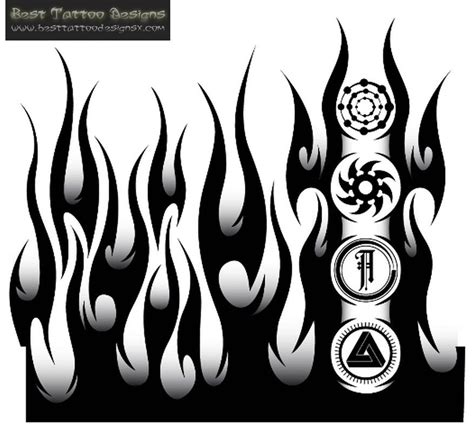 Gallery For Flame Tattoo Stencils Tattoo Stencils Flame Tattoos