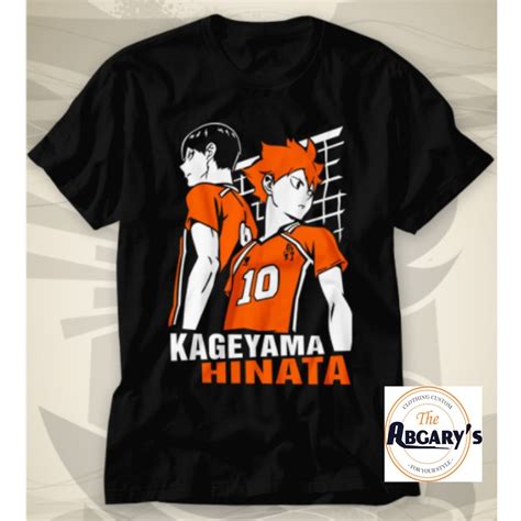 Jual Kaos Anime Jepang Haikyu Kageyama And Hinata Tshirt Unsex Cewek