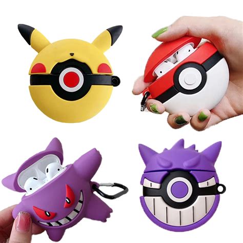 Pokemon Go Gengar Pikachu Airpods 3 2 Pro Case Bluetooth Earphone