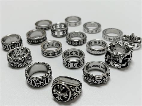 Chrome Hearts Cross Ring Ch Silver Retro Style Rings Chunky Ring