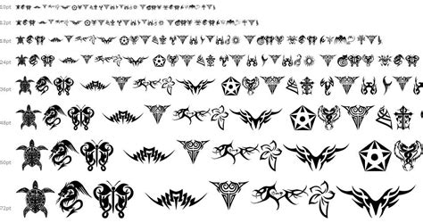 Tribal Tattoo font by kaiserzharkhan | FontRiver