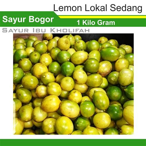 Jual Lemon Lokal Sedang 1 Kilo Gram Happy Fresh Toko Buah Buahan Segar