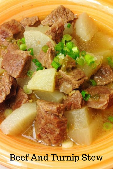 Beef And Turnip Stew Beef Recipes Beef Chinese Beef Stew