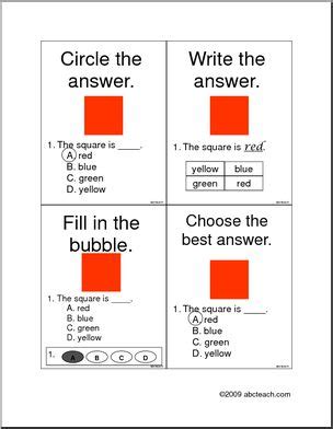 Signs How To Answer Multiple Choice Questions Primary Abcteach