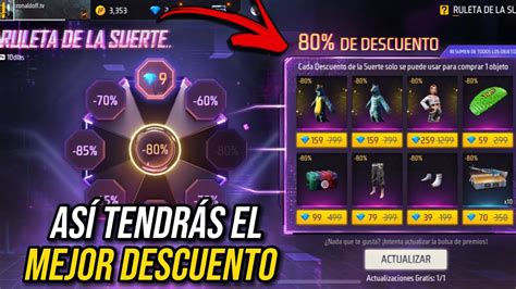 CÓMO SACAR EL DESCUENTO DE 9 DIAMANTES EN LA RULETA DE LA SUERTE FREE