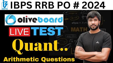 IBPS RRB PO CLERK 2024 Arithmetic Questions RRB PO Quantitative