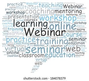 Webinar Word Cloud Stock Illustration 184078379 Shutterstock