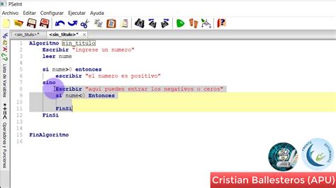 Determinar Si Un Numero Es Positivo Negativo O Cero En Pseint Clase