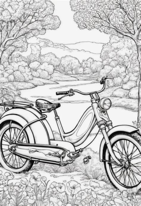 Bike Coloring Pages Printable Color My Pages