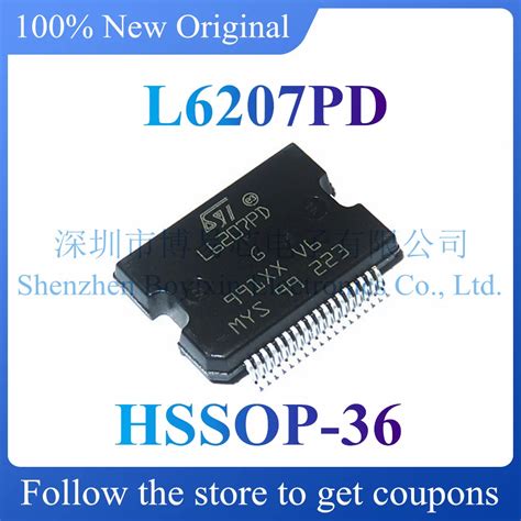 NEW L6207PD Original Genuine 52V Motor Driver Chip Package HSSOP 36