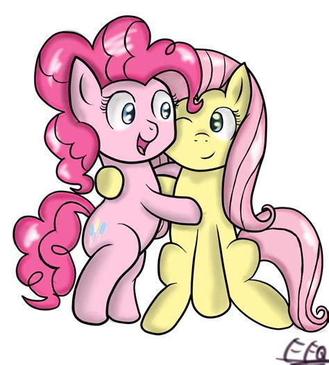 Safe Artist Freefraq Fluttershy Pinkie Pie Earth Pony