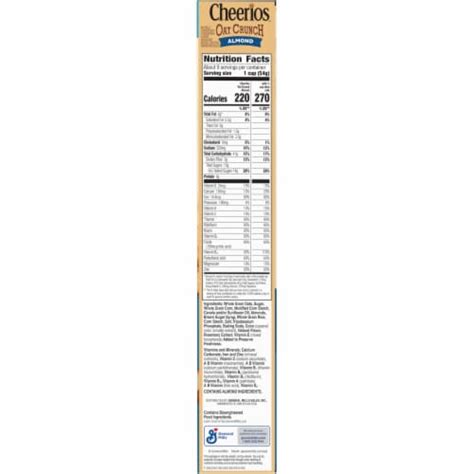 General Mills Cheerios Oat Crunch Almond Large Size Cereal 18 2 Oz Smith’s Food And Drug